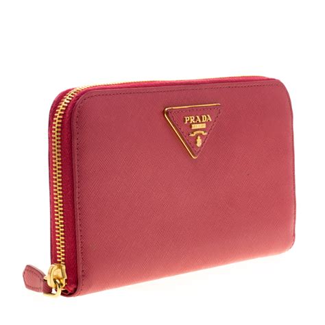 prada wallet pink price|Prada long wallet pink.